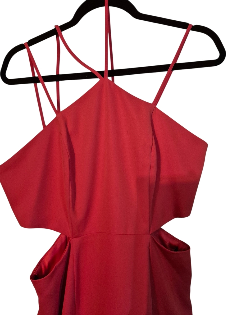 Laundry By Shelli Segal Red Midi Cutout Dress size 6 - Picture 5 of 8
